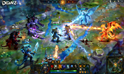 DOTA2 Major小组赛暗影骑士对阵雷霆战警比赛画面
