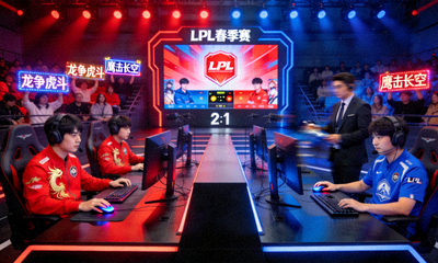 LPL春季赛龙之队对阵鹰之翼比赛现场截图